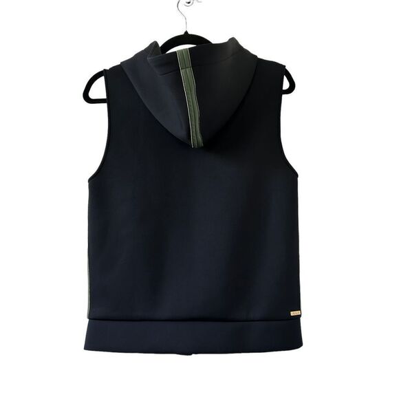 Alala Bond Scuba Hooded Vest Full Zip Black Green Size Small - Picture 7 of 11